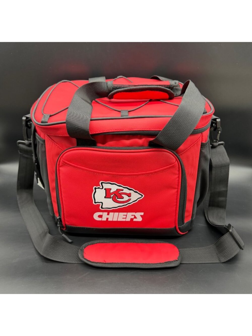 Kansas City Chiefs 24 Can Flex Cooler Bag Adjustable Strap Bottle Opener